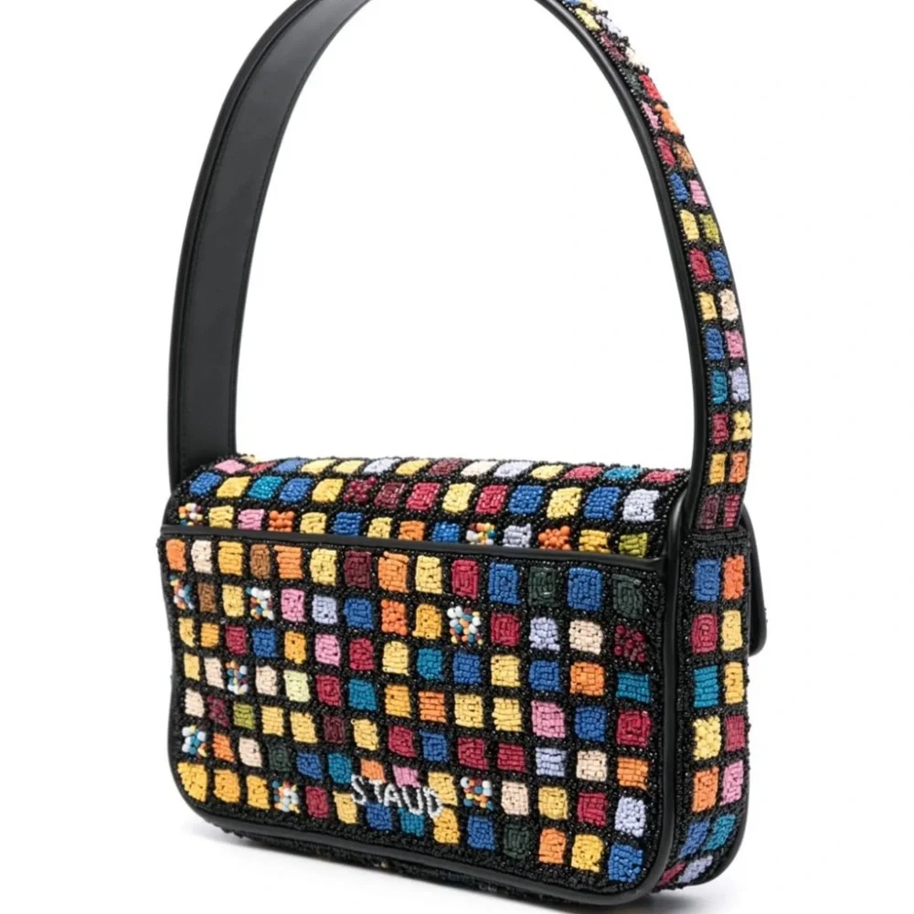 NWT STAUD Tommy Dance Floor Beaded Bag - Picture 2 of 13